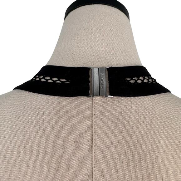 NWT Jonathan Simkhai Inaya Rhinestone Mesh Maxi Dress Black Coverup Beach Size M - Picture 6 of 14